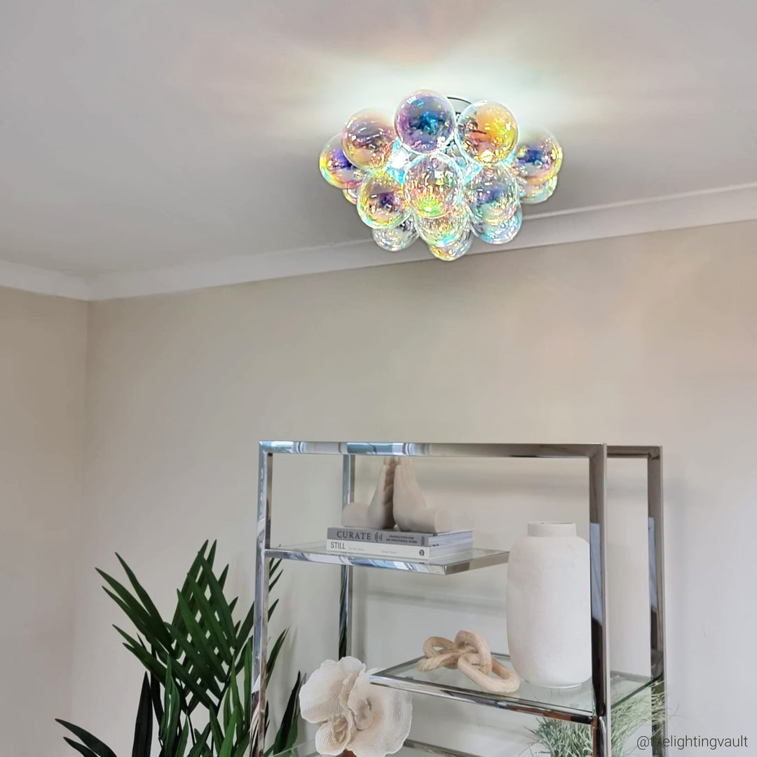 Loxton Small Flush Iridescent