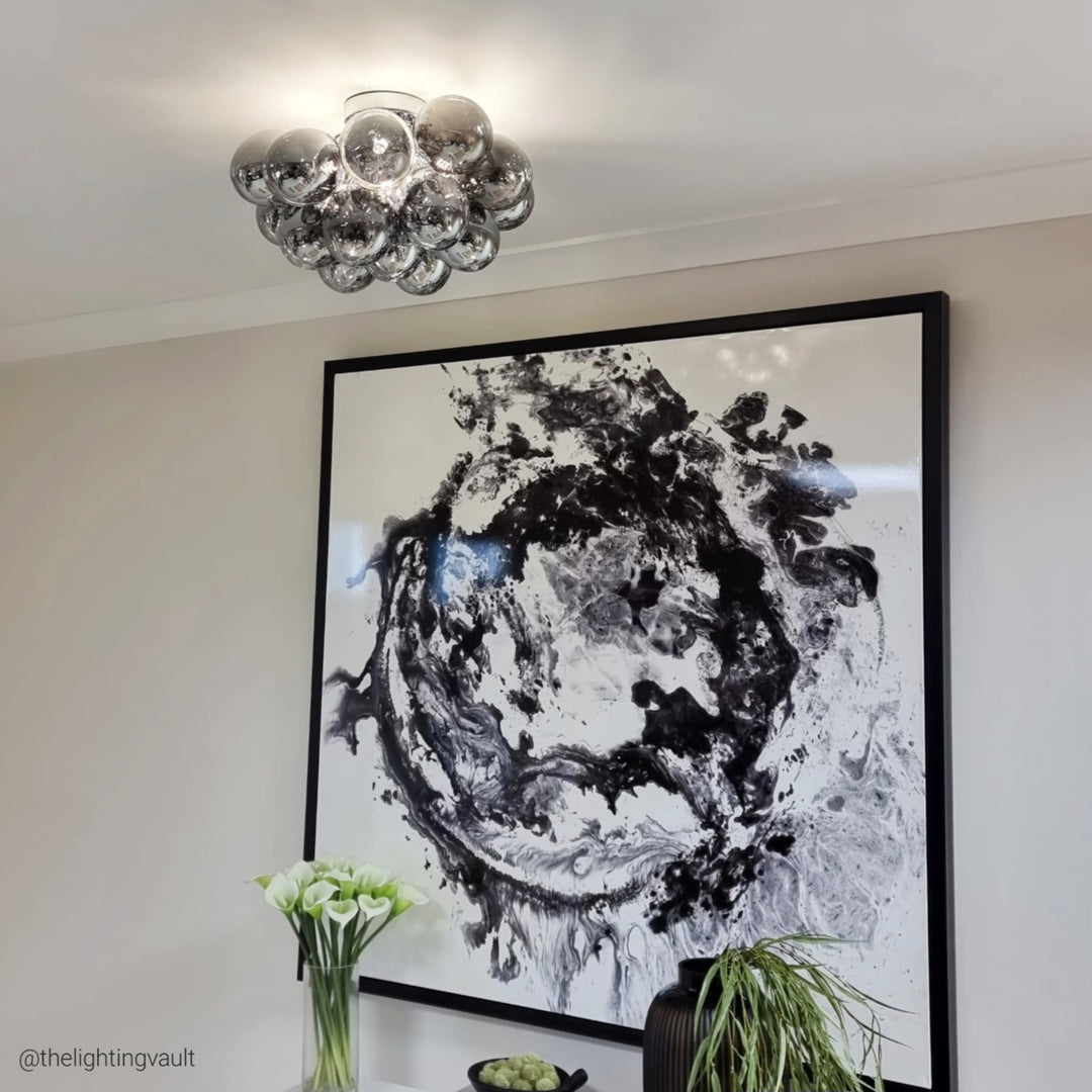 Loxton Small Flush Black