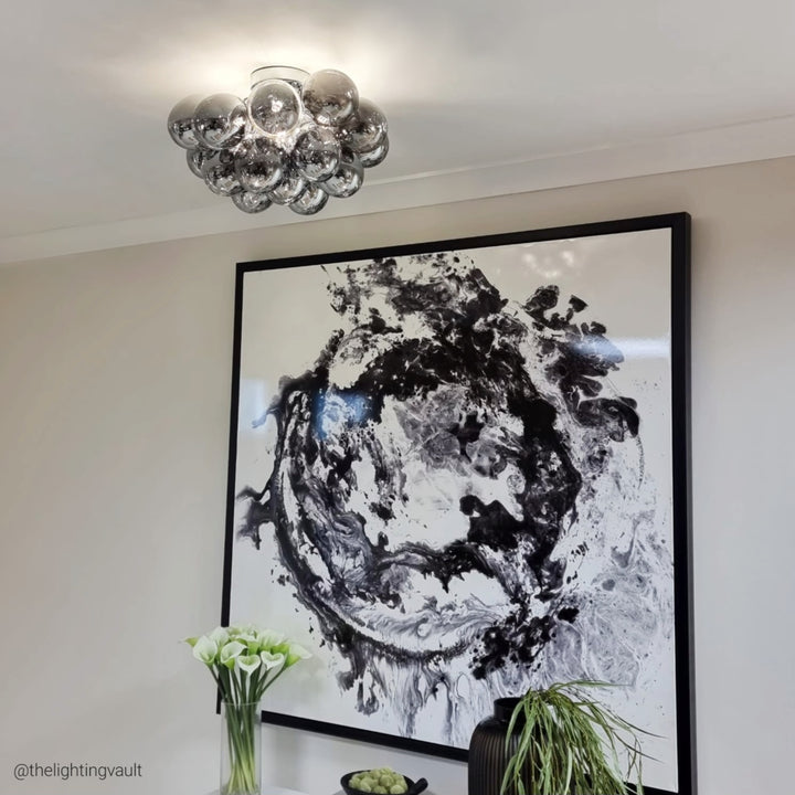 Loxton Small Flush Black