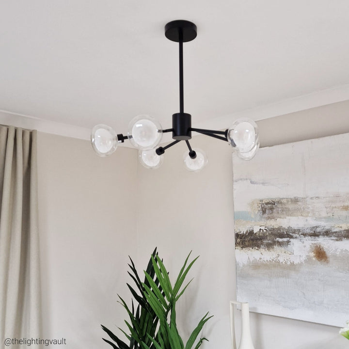 Eden 6-Light Semi-Flush Ceiling Light