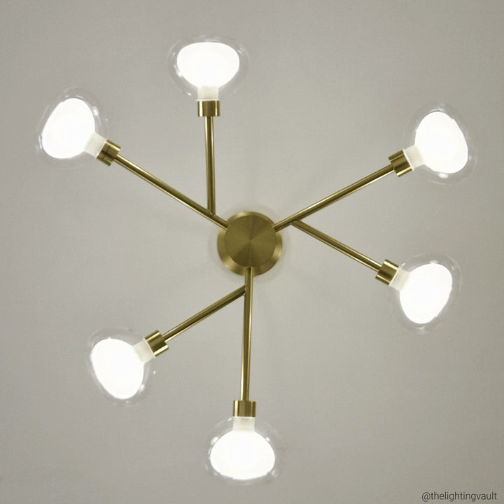 Eden 6-Light Semi-Flush Ceiling Light