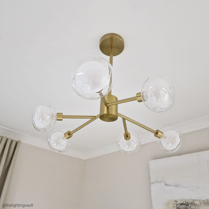 Eden 6-Light Semi-Flush Ceiling Light