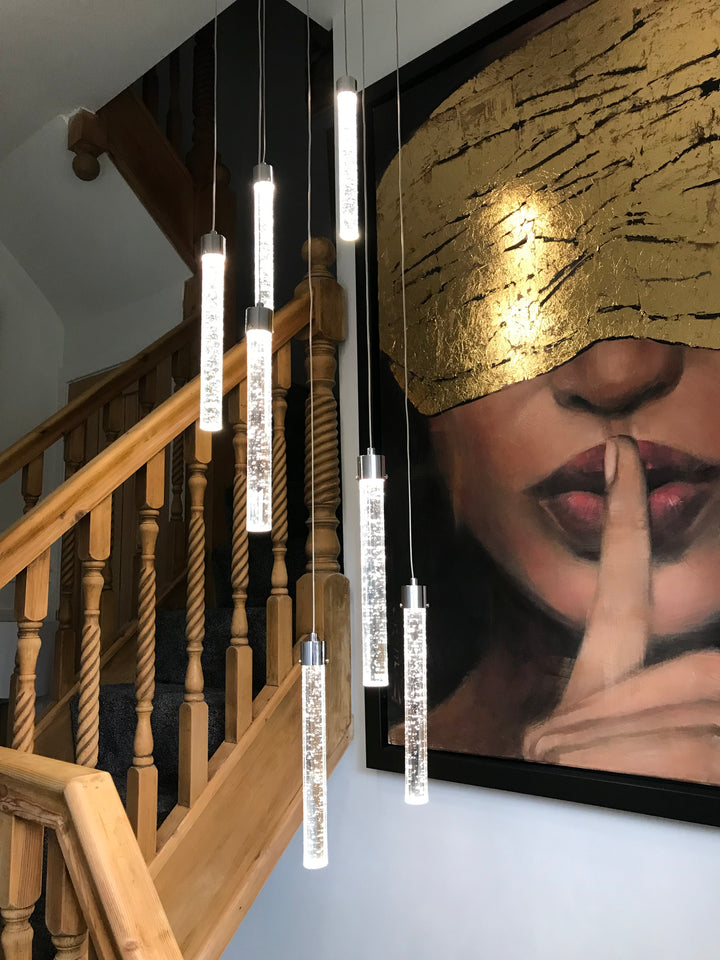 Sydney 7-Light Spiral Pendant Chandelier