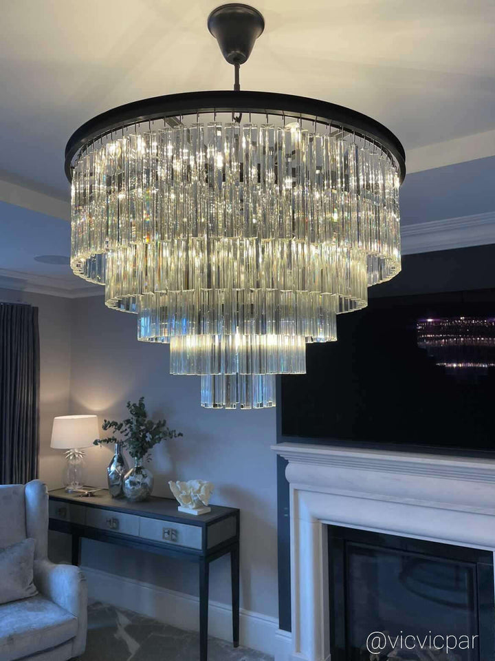 Seville Tiered Crystal Chandelier