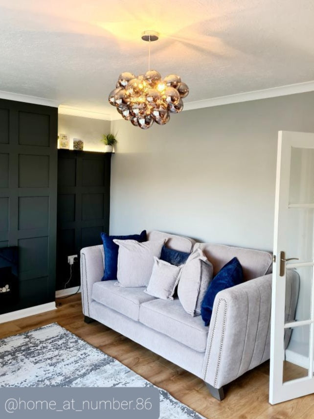 Loxton Large Smoked Bubble Pendant Light