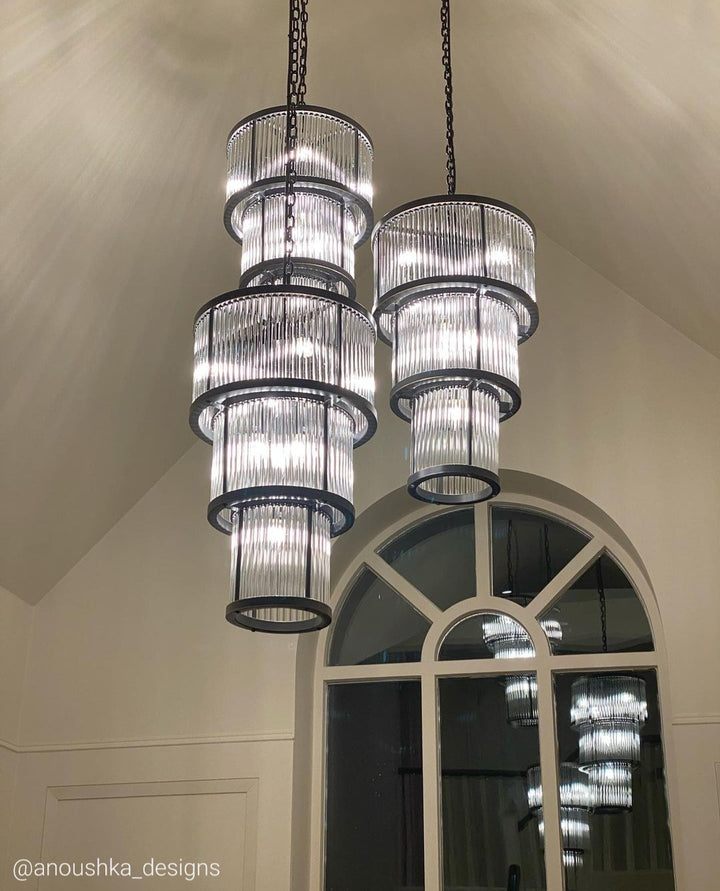 Lucia Three Tier Chandelier - 2 COLOURS