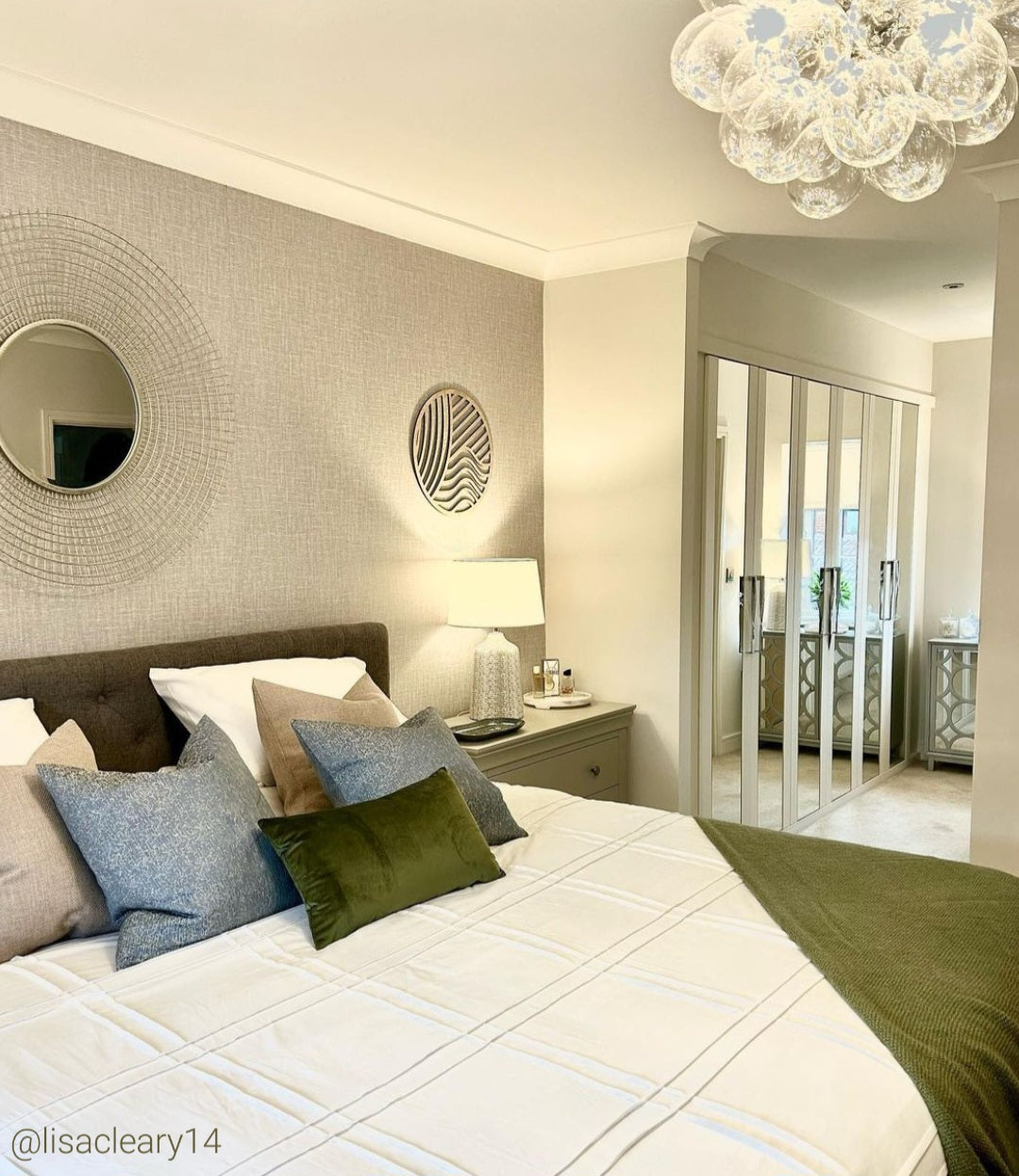 Loxton Clear Bubble Glass Pendant Light