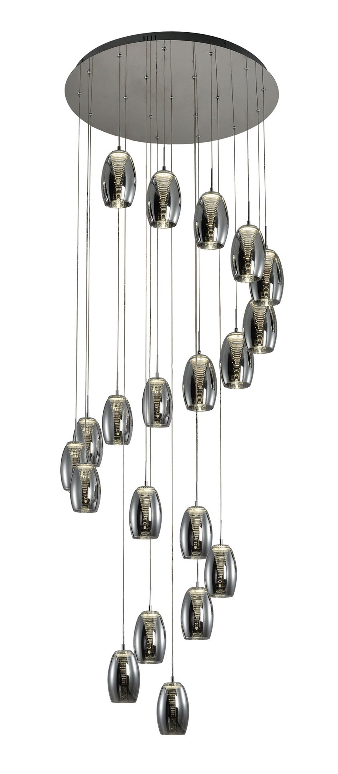 Adelaide 20-Light Spiral Stairwell Chandelier