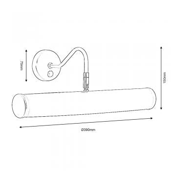 Classic Picture Wall Light Large