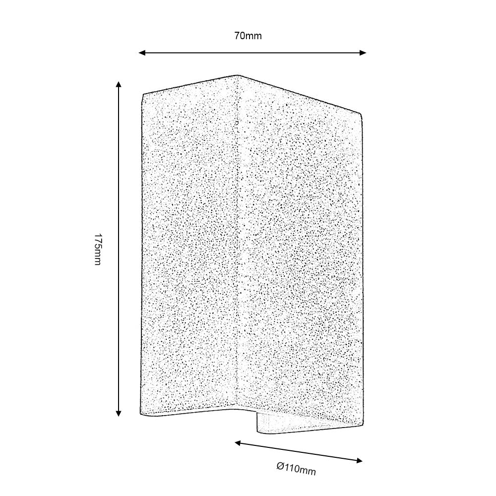 Dover White Ceramic Wall Light