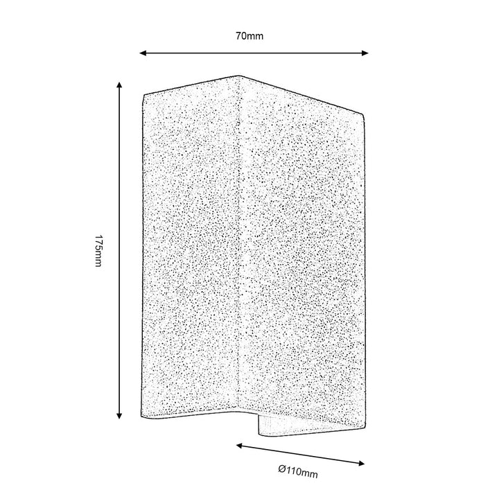 Dover White Ceramic Wall Light