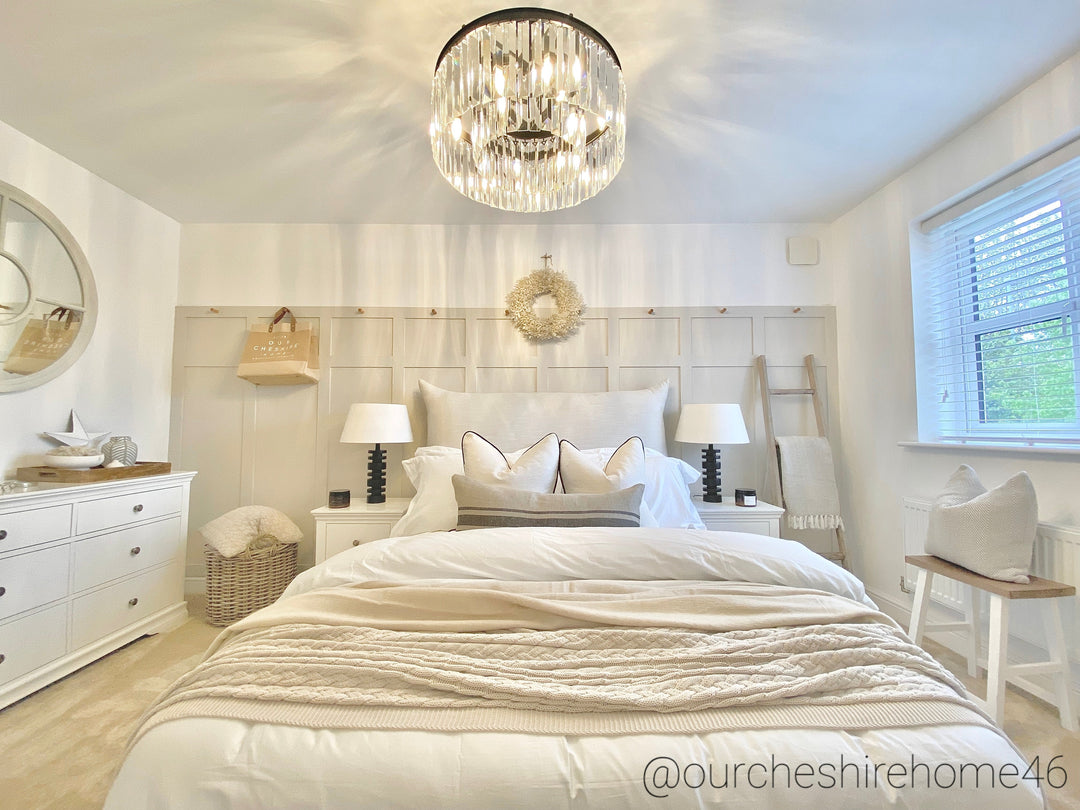 black chandelier with crystal for bedroom