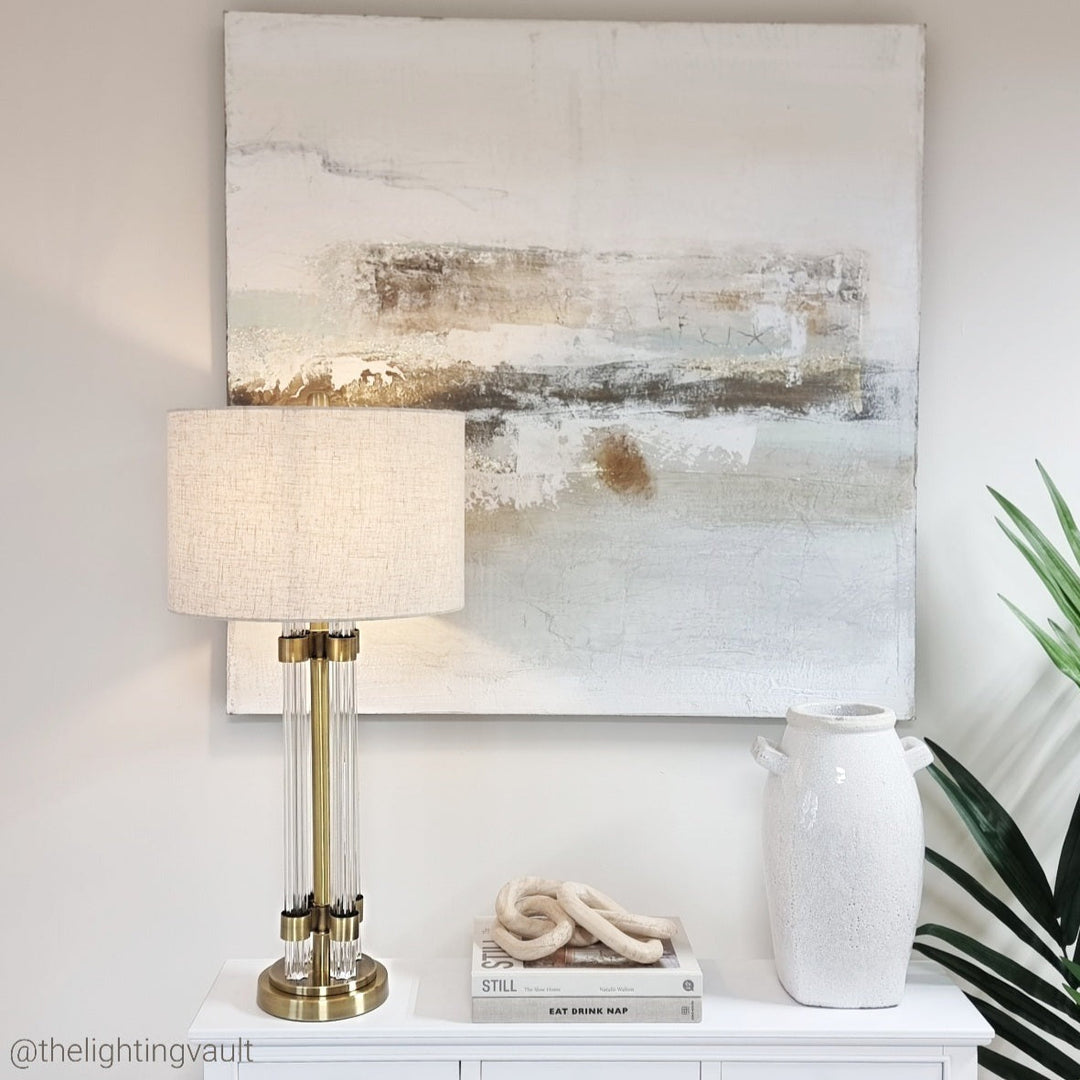 Modern gold bedside lamp for stylish interiors