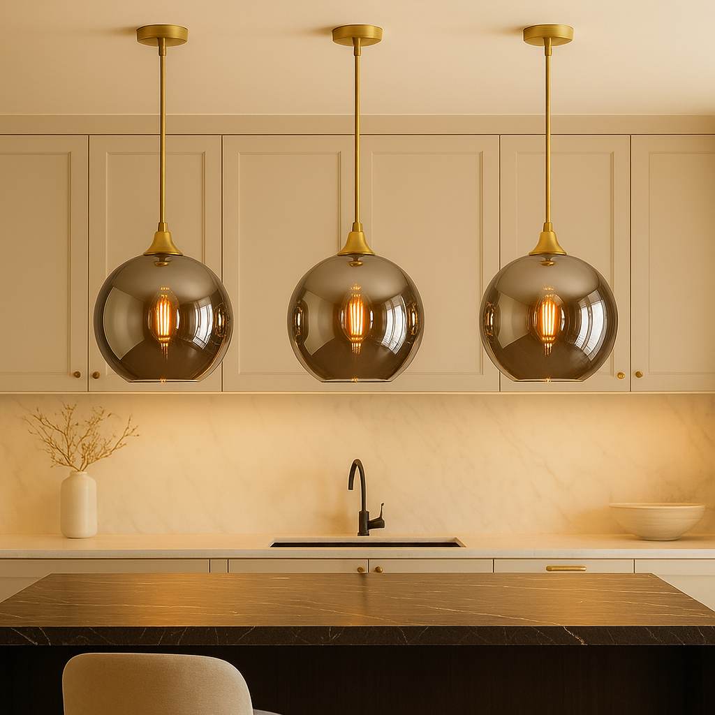 Glass Pendants for Kitchen Islands