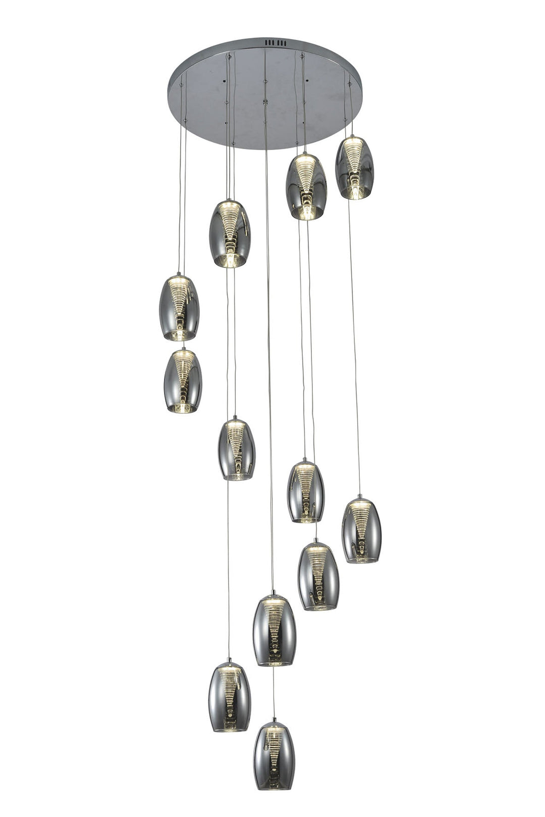 Adelaide 12-Light Spiral Pendant Chandelier