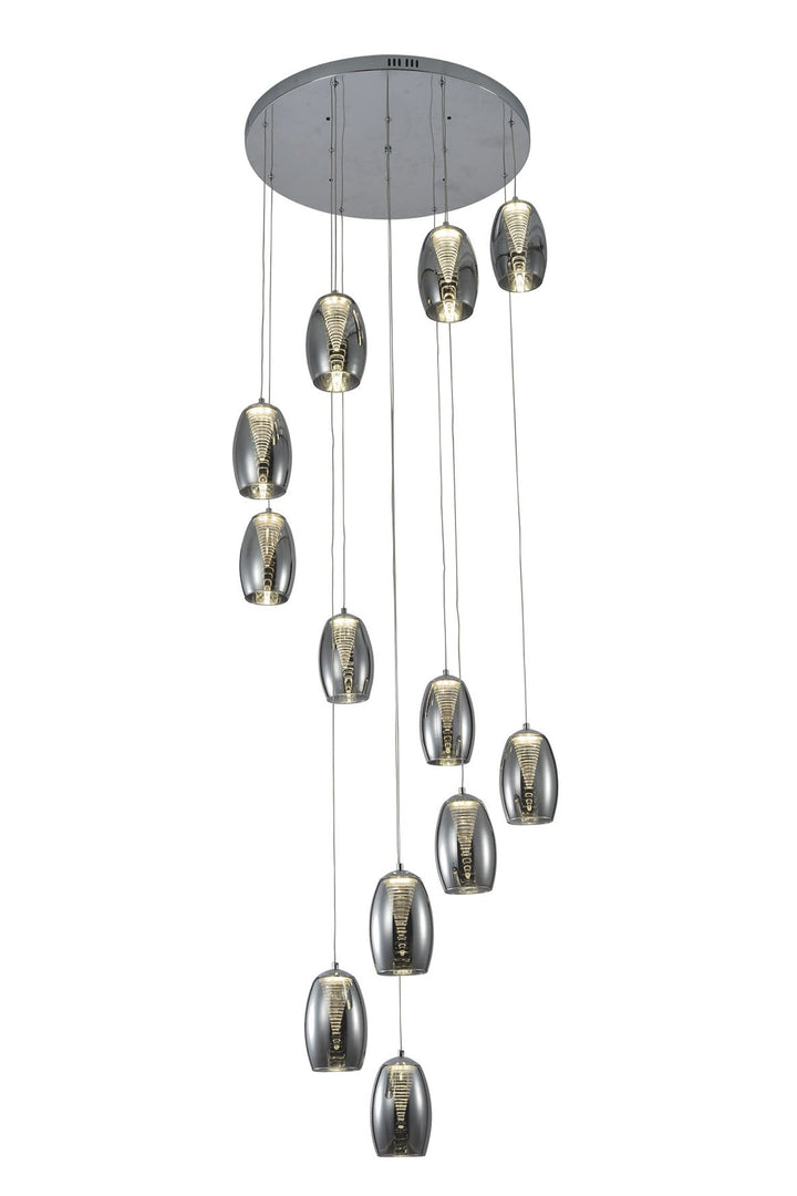 Adelaide 12-Light Spiral Pendant Chandelier