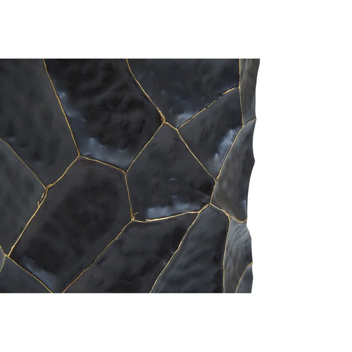 Black And Gold Metal Vase