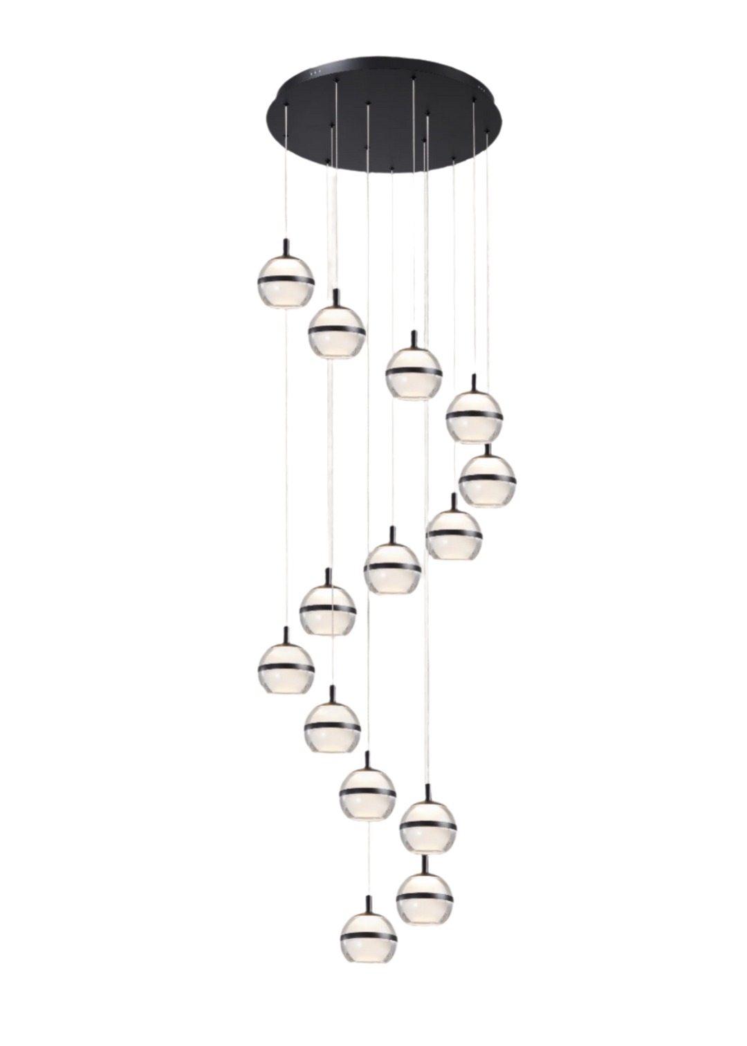 Forbes 14lt spiral staircase light black