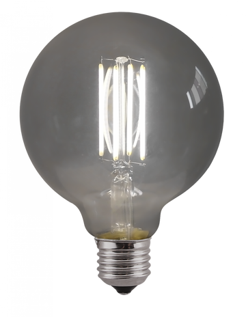8W G95 Globe Light Bulb Smoked -PACK OF 5
