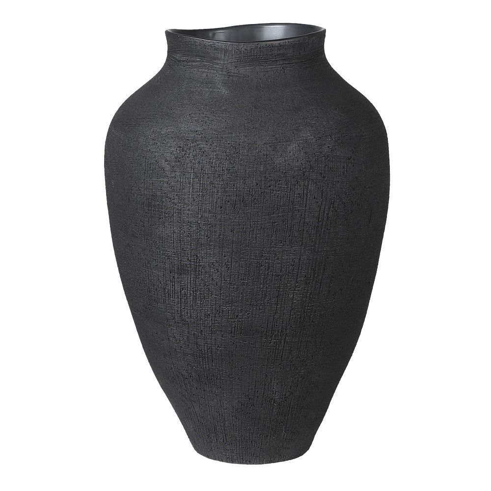 Margot Small Textured Black Vase