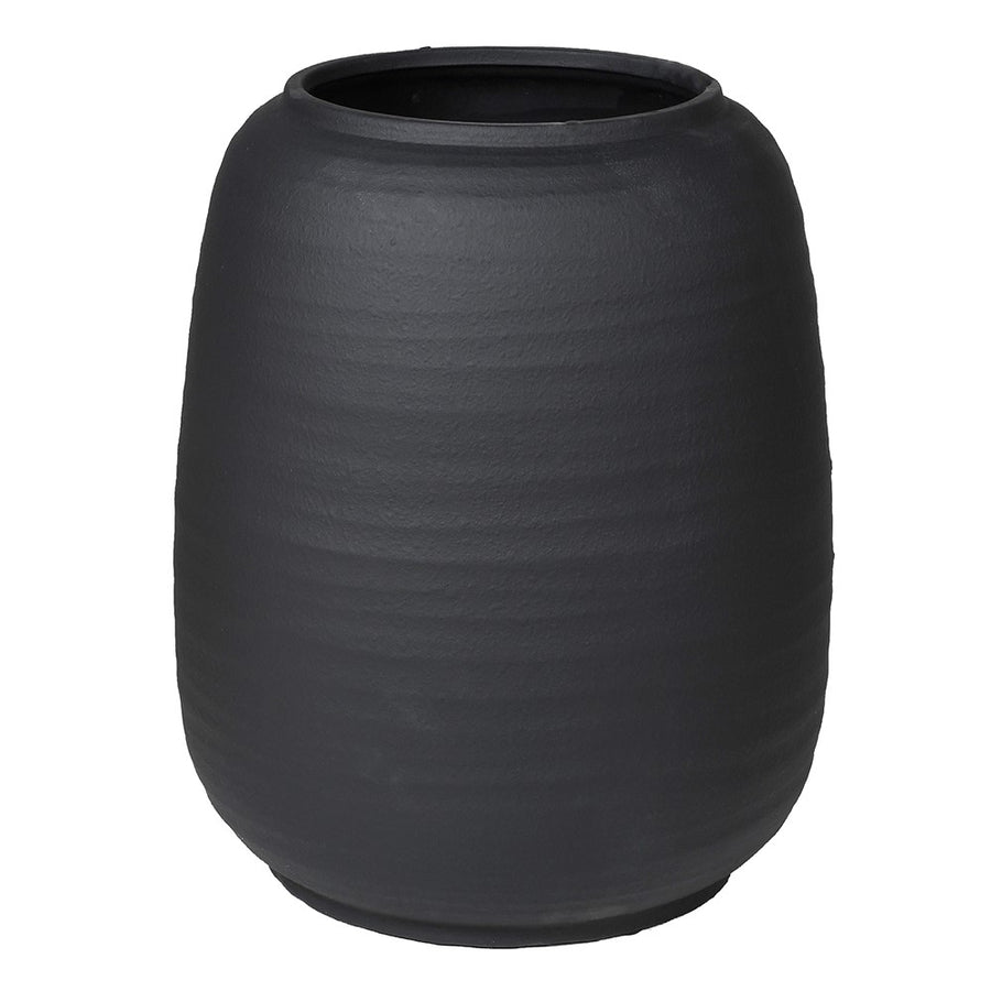 Inaya Matt Black Ceramic Vase
