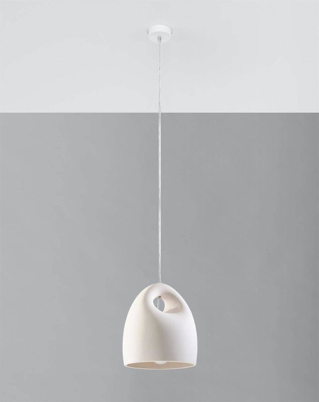 White Ceramic Pendant