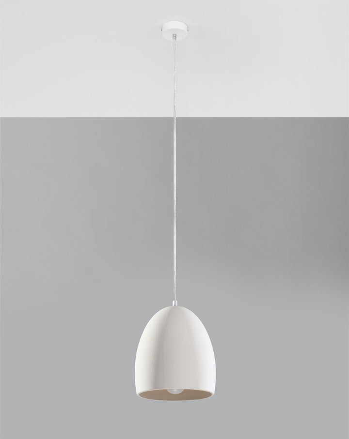 Sherbrooke White Ceramic Pendant