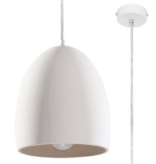 Sherbrooke White Ceramic Pendant