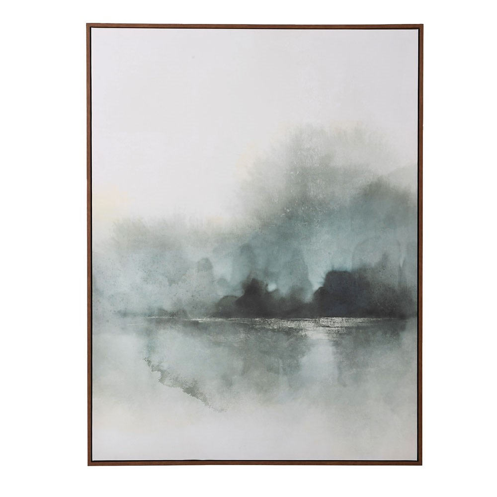 Misty River Rectangular Canvas