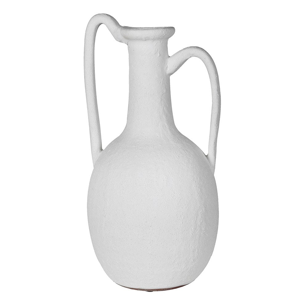 Asymmetrical White Vase