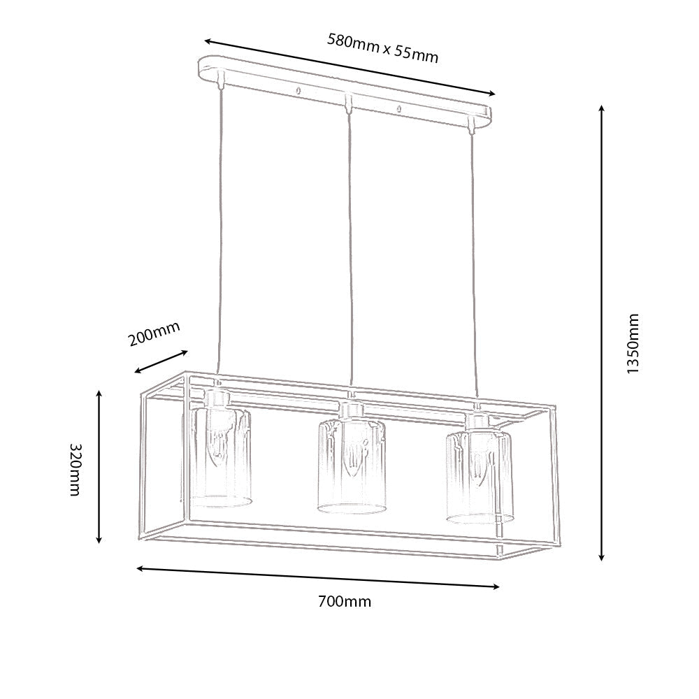 Copeland Kitchen Island Pendant Bar