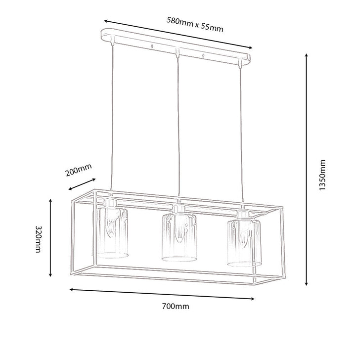 Copeland Kitchen Island Pendant Bar