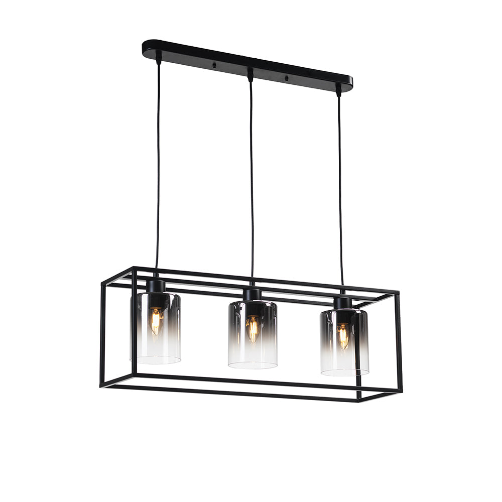 Copeland Matt Black Kitchen Island Pendant Bar