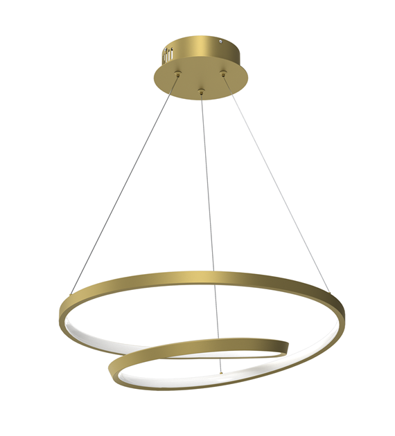 Copenhagen LED Pendant – Twisted Ring Ceiling Light