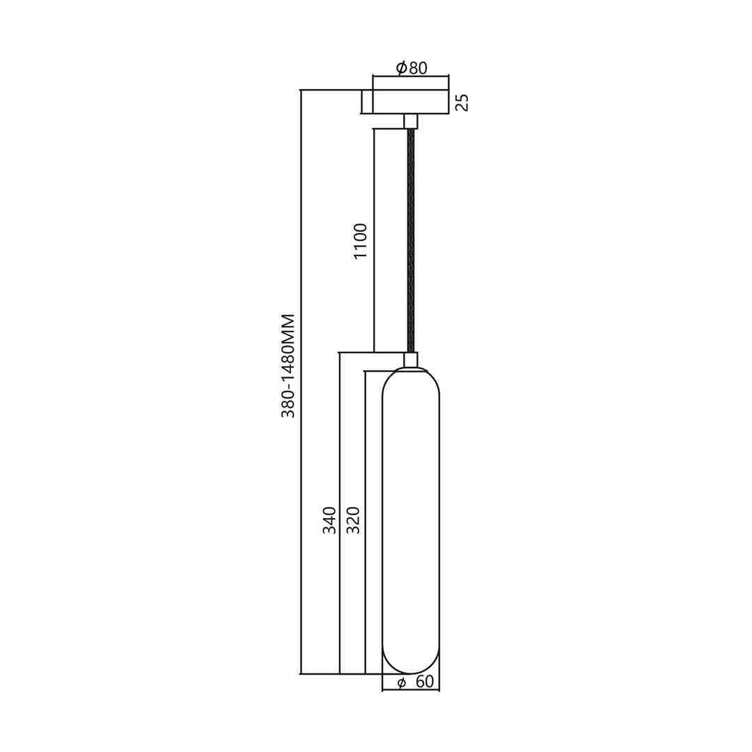 Europa Lighting Florence Single Pendant - 2 COLOURS