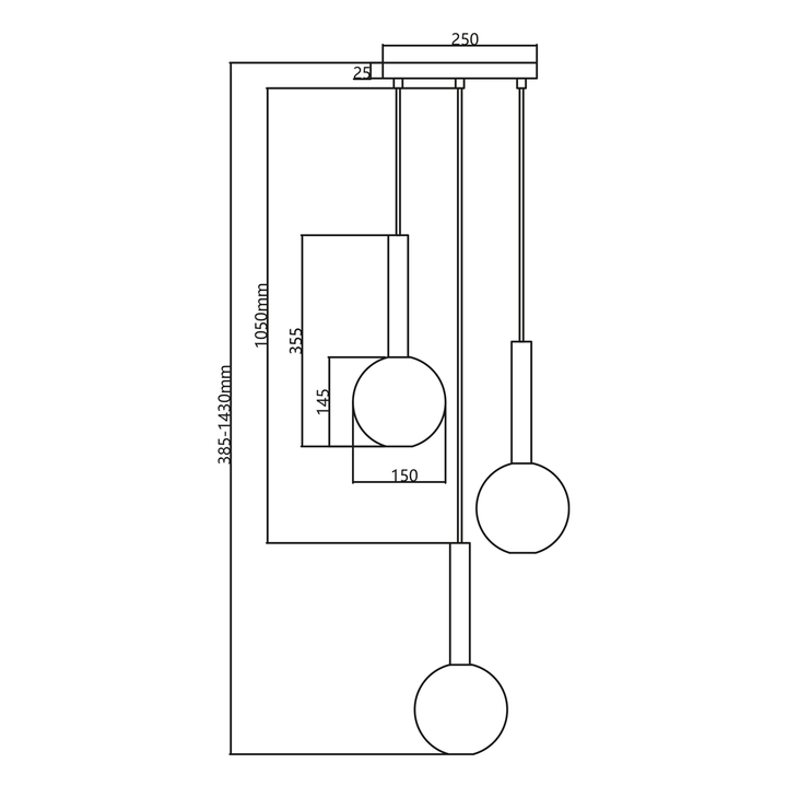 Brussels Spiral Glass Pendant Light