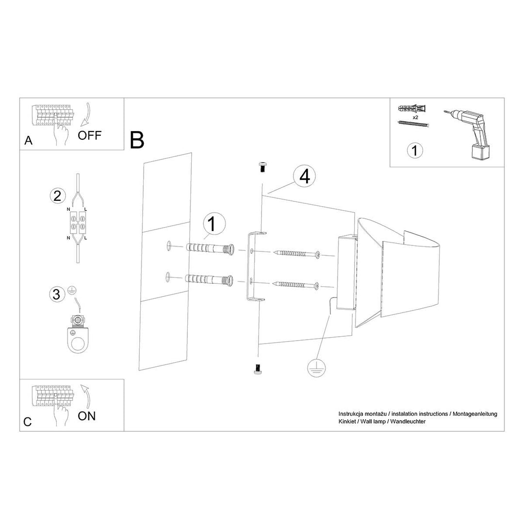 Halifax Wall Light – Modern Up & Down