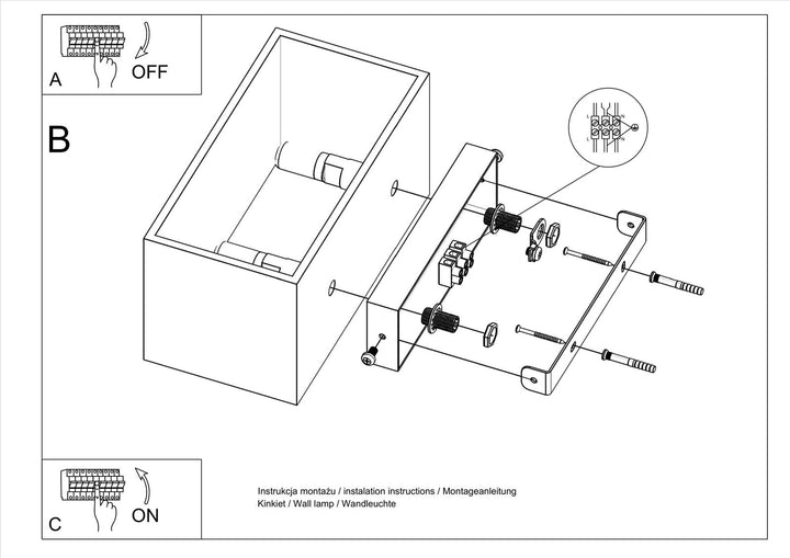 Brockville Wall Light Large - 2 COLOURS