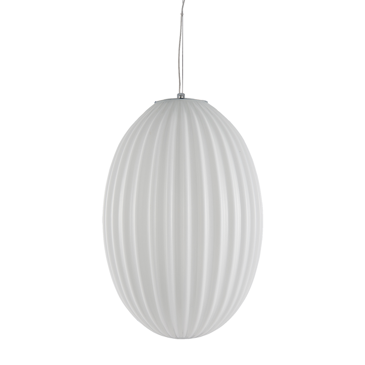 Braga Pendant Light – Ribbed Glass Design