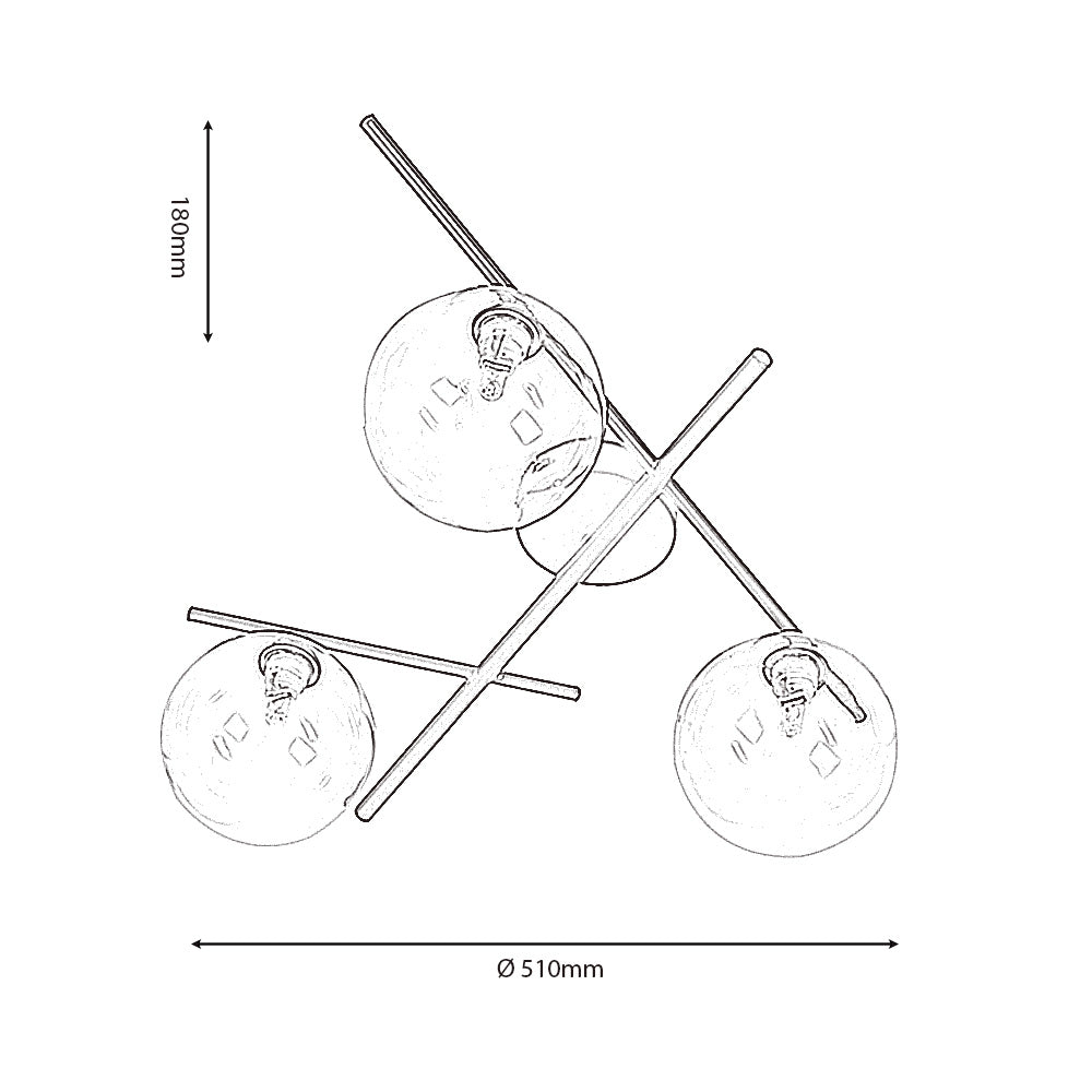 Oxford 3lt Semi Flush