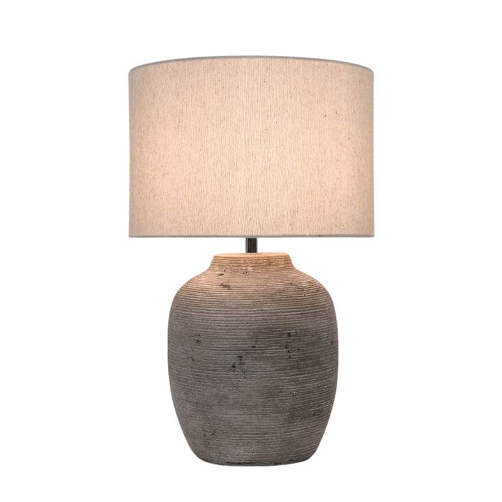 Remy Grey Stone Table Lamp