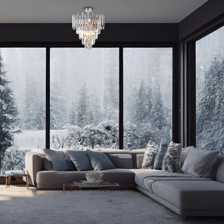 Verona Semi-Flush Silver