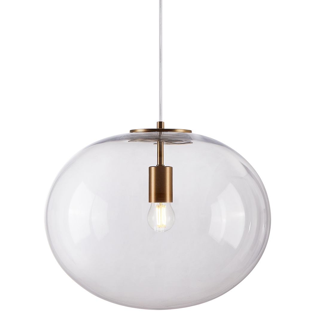 Brande Clear Glass Single Pendant
