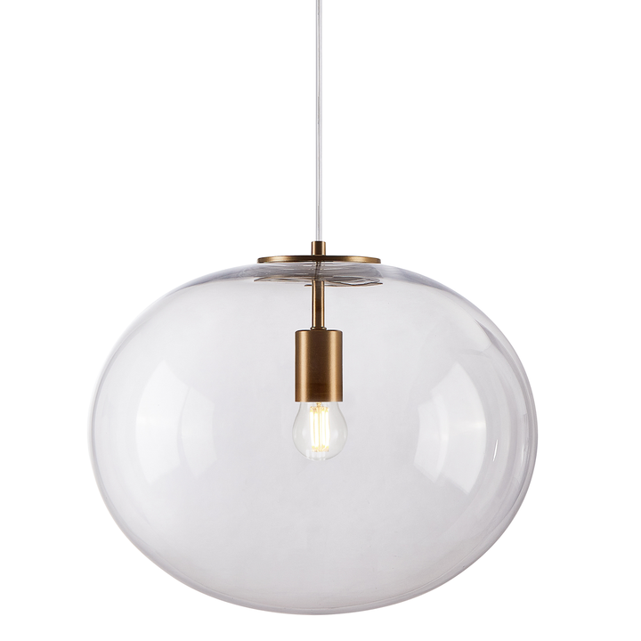 Brande Clear Glass Single Pendant