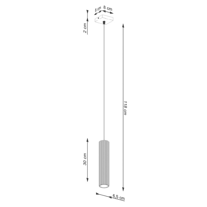 Nelson Ribbed Single Pendant - 2 Colours