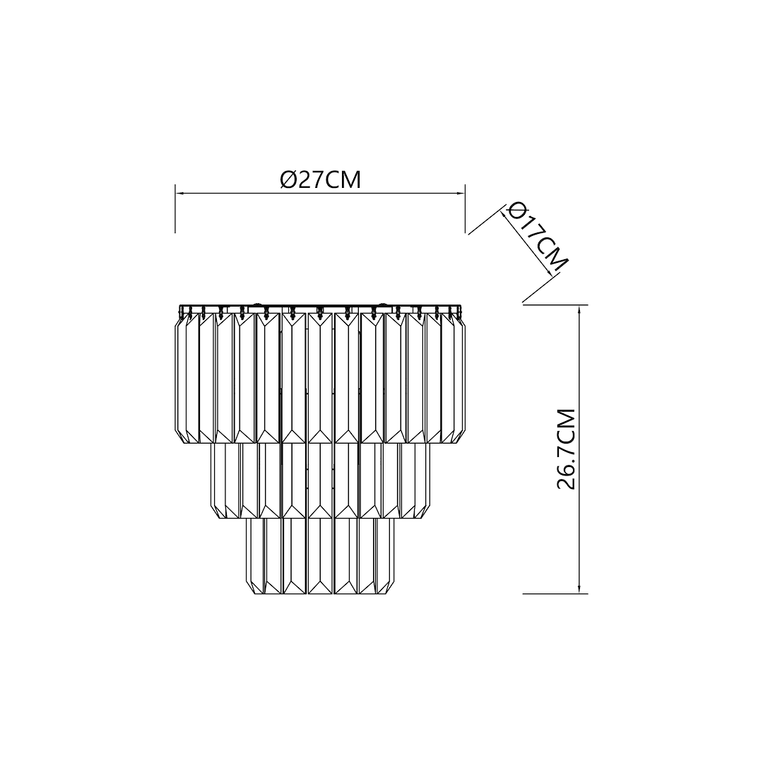 Europa Lighting Fermo Wall Light Gold