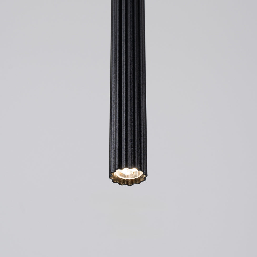 Argentia Ribbed Tube Pendant Light