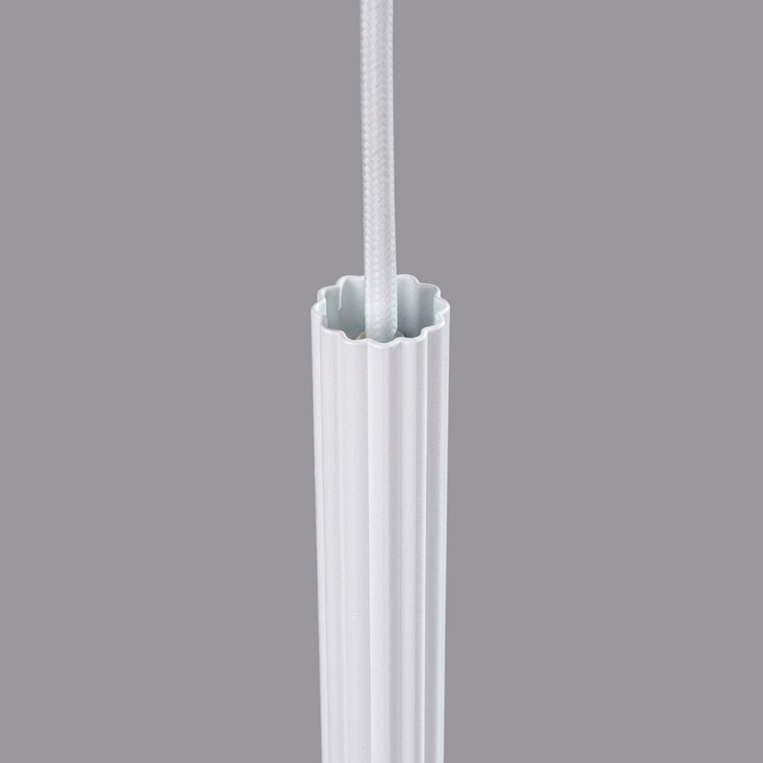 Argentia Ribbed Tube Pendant Light