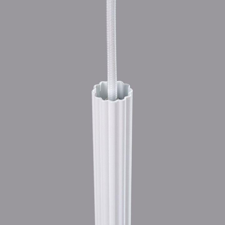 Argentia Ribbed Tube Pendant Light
