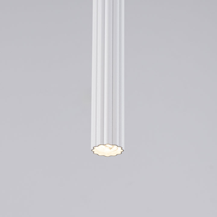 Argentia Ribbed Tube Pendant Light